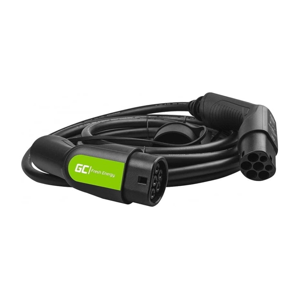 Green Cell Type 2 – Type 2, 11 kW, 5 m — vaizdas 3 — elektromobilio įkrovimo kabelis